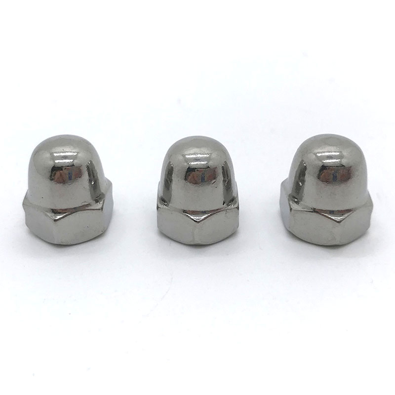 DIN1587 ZEXAGON GOOLED CAP NUTS, HOOG TYPE