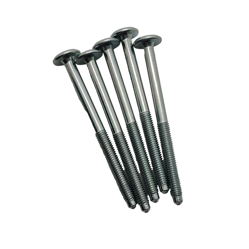 Platte kop zeskantschroef, halve draad